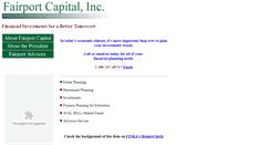 Desktop Screenshot of fairportcapitalinc.com
