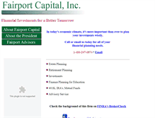 Tablet Screenshot of fairportcapitalinc.com